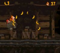une photo d'Ã©cran de Donkey Kong Country sur Nintendo Super Nes